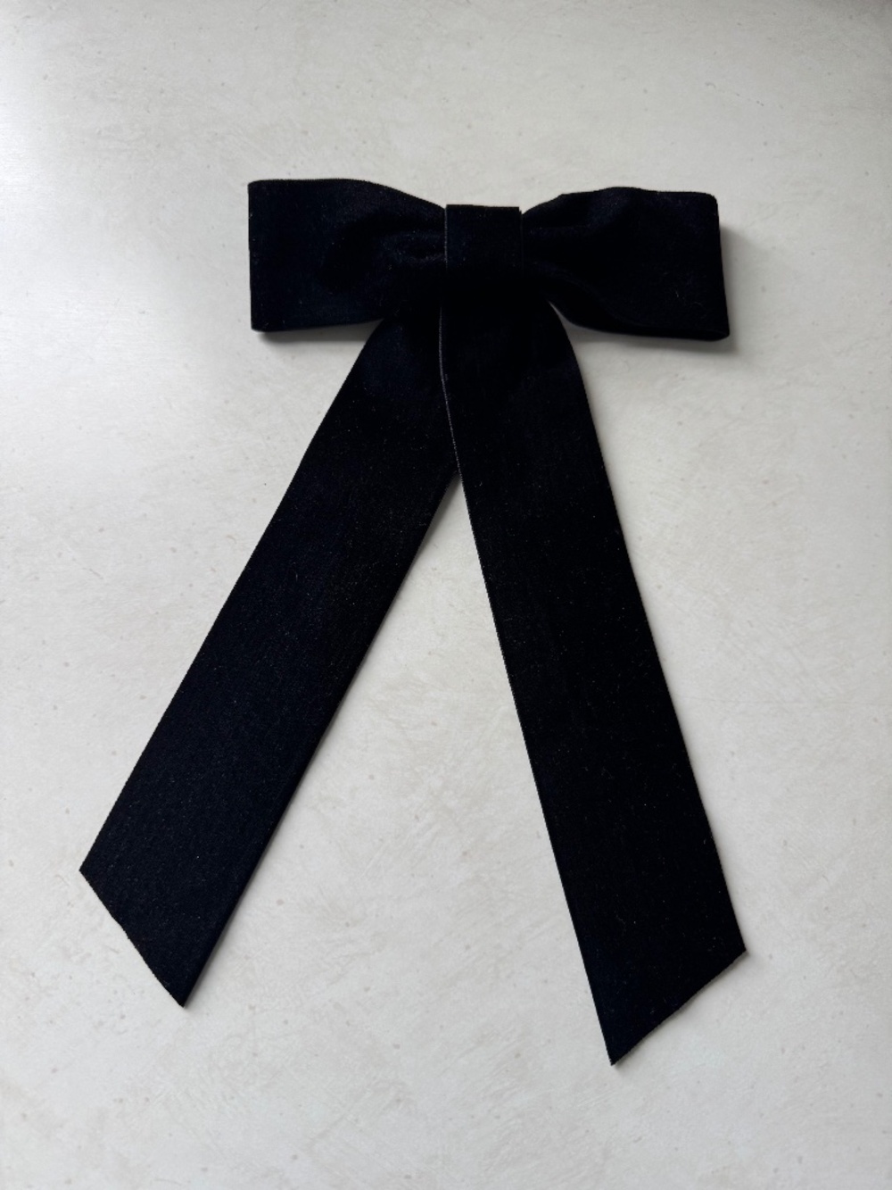 J. Crew Black Velvet Bow